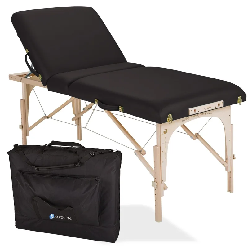 Earthlite Avalon XD Tilt — donkere bank met verhoogde rugsectie