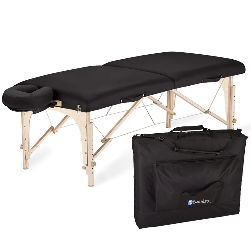 Earthlite Harmony Reiki DX — donkere uitvoering met hoofdsteun en tas