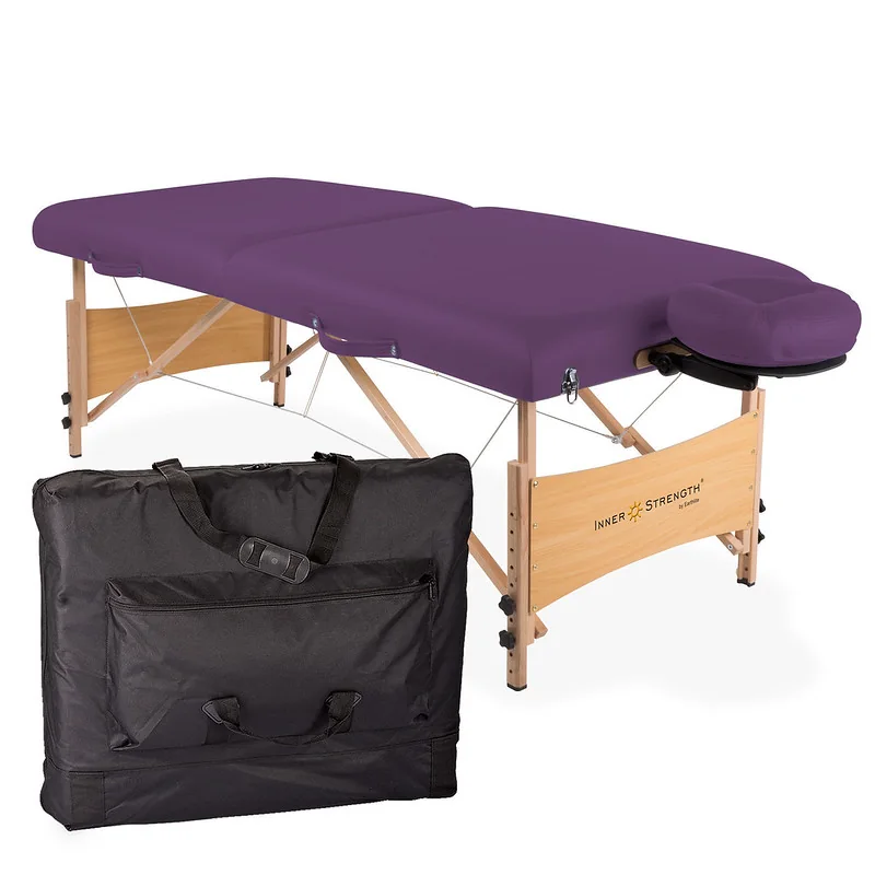 Inner Strength Element Reiki — paarse uitvoering met hoofdsteun en tas