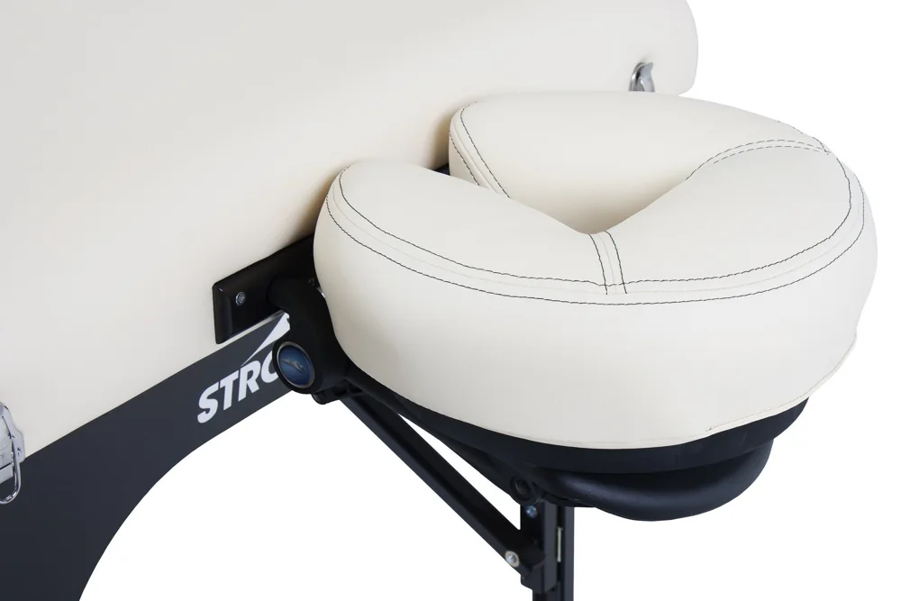 Stronglite Premier / New Premier — detail van hoofdsteunplatform en hoofdkussen